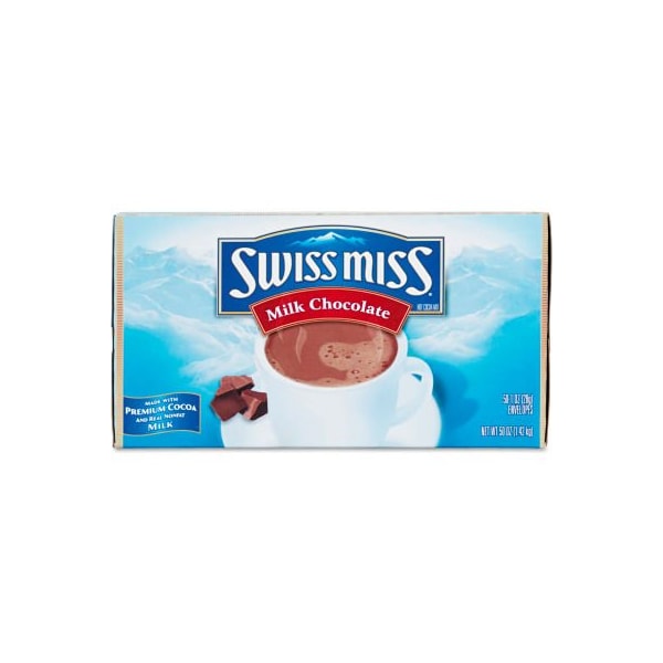Conagra Foods Swiss Miss , Hot Cocoa Mix, Milk Chocolate, 0.73 oz., 50/Box SWM47491 - main